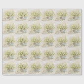 Papier Cadeau Lily De La Vallée (Plat)