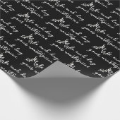 Papier Cadeau Lily de la vallée avec citation (Coin)