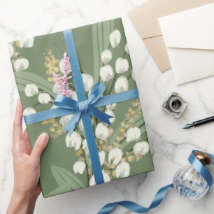 Papier Cadeau Lily de la vallée Floral