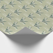 Papier Cadeau Lily de la vallée Floral Joyeuse fête des mères (Coin)