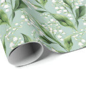 Papier Cadeau Lily of the Valley élégant (Coin rond)