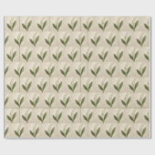 Papier Cadeau Lily of the Valley Watercolor (Plat)