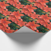 Papier Cadeau Lily orange (Coin)