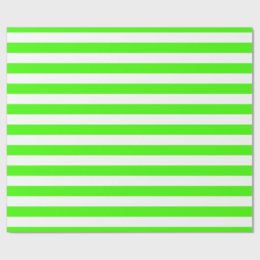 Papier Cadeau Lime Green and White XL Stripes (Plat)