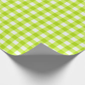 Papier Cadeau Lime Green Classic En vichy Check Motif (Coin)