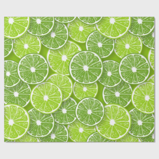 Papier Cadeau Lime pop (Plat)