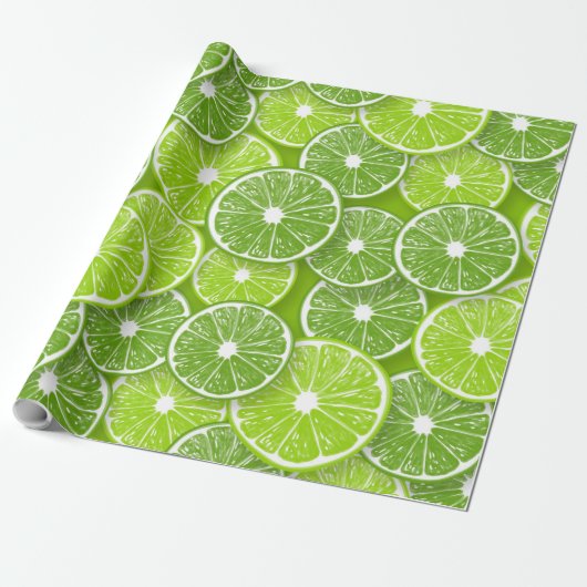 Papier Cadeau Lime pop (Déroulé)