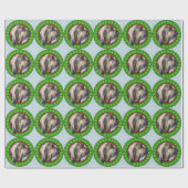 Papier Cadeau Limier Howliday heureux (Plat)