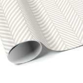 Papier Cadeau Lin Bbeige et Blanc Faucon (Coin rond)