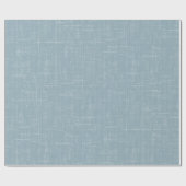 Papier Cadeau Lin bleu pierre clair (Plat)