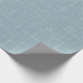 Papier Cadeau Lin bleu pierre clair (Coin)
