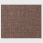 Papier Cadeau Lin brut foncé (Plat)