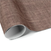 Papier Cadeau Lin brut foncé (Coin rond)