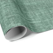 Papier Cadeau Lin brut vert chasseur (Coin rond)