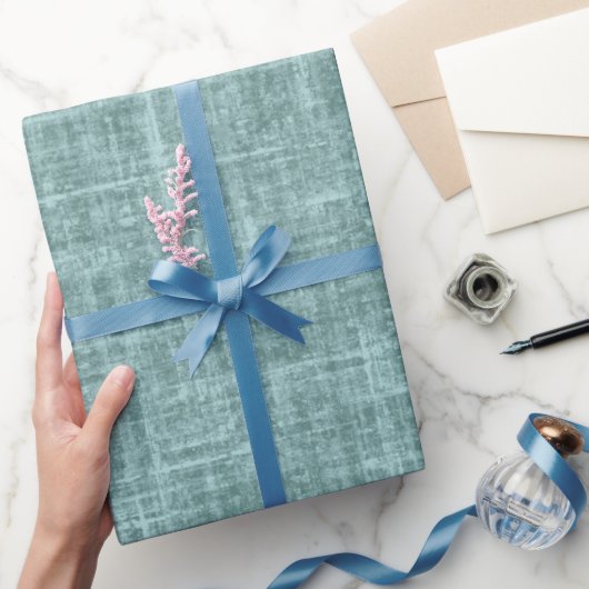 Papier Cadeau Lin brut vert pin (Cadeaux)