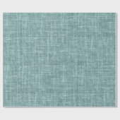 Papier Cadeau Lin brut vert pin (Plat)