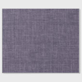 Papier Cadeau Lin brut violet (Plat)