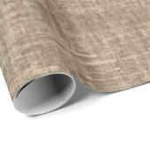 Papier Cadeau Lin Caramel (Coin rond)