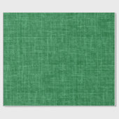 Papier Cadeau Lin de Noël vert (Plat)