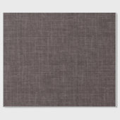 Papier Cadeau Lin gris foncé marron (Plat)
