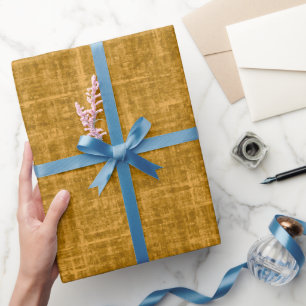 Papier Cadeau Lin jaune foncé