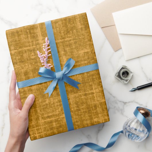 Papier Cadeau Lin jaune foncé (Cadeaux)