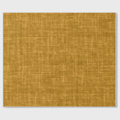 Papier Cadeau Lin jaune foncé (Plat)