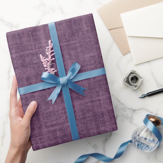 Papier Cadeau Lin Lilas Magenta Foncé (Cadeaux)