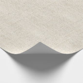 Papier Cadeau Lin naturel Tan intemporel Tout usage (Coin)