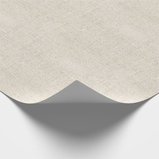 Papier Cadeau Lin naturel Tan intemporel Tout usage (Coin)