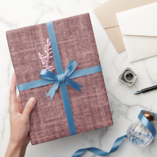 Papier Cadeau Lin Rose Bois De Rose