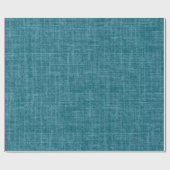 Papier Cadeau Lin teal foncé (Plat)