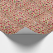 Papier Cadeau L'Inde main-a esquissé le motif (Coin)