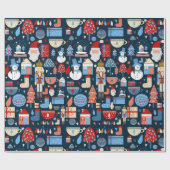 Papier Cadeau lindo patrón de Navidad (Plat)