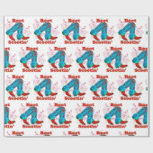 Papier Cadeau Line Dancing Western Cowboy Boots Boots Boot Scoot (Plat)