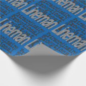 Papier Cadeau Lineman Extraordinaire (Coin)