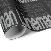 Papier Cadeau Lineman Extraordinaire (Coin rond)