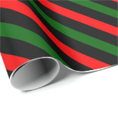 Papier Cadeau liner red  and green Papel de regalo (Coin rond)