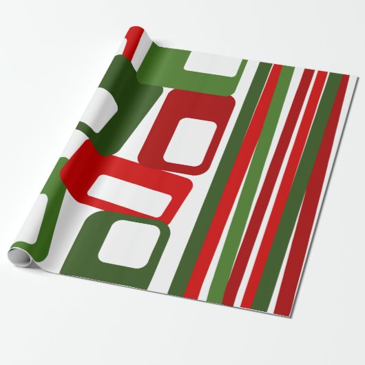 Papier Cadeau Lines and Rectangles  (Déroulé)