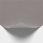 Papier Cadeau Linge Beige Fer Texture Simple Élégant Monogramme (Coin)