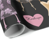 Papier Cadeau Lingerie personnalisée multiOccasion (Coin rond)