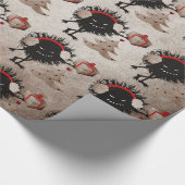 Papier Cadeau L'insecte mauvais donne Noël actuel (Coin)