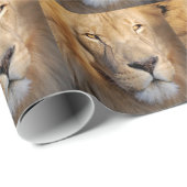 Papier Cadeau Lion (Coin rond)