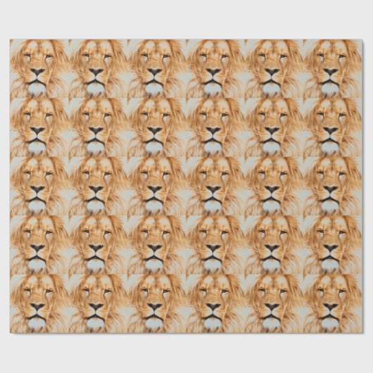Papier Cadeau Lion (Plat)