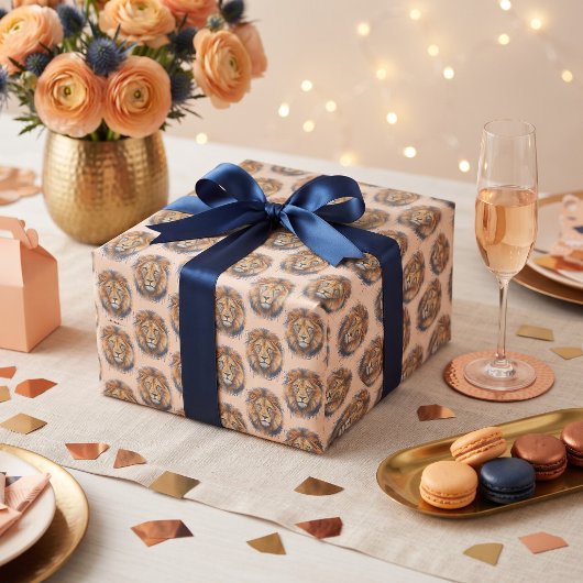 Papier Cadeau Lion