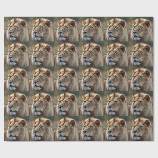 Papier Cadeau Lion (Plat)