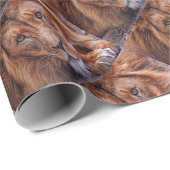 Papier Cadeau Lion africain (Coin rond)