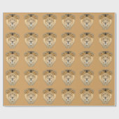 Papier Cadeau Lion africain (Plat)