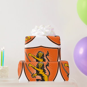 Papier Cadeau Lion Avec Une Épée