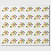 Papier Cadeau Lion Happy Birthday Wrapper Papier (Plat)